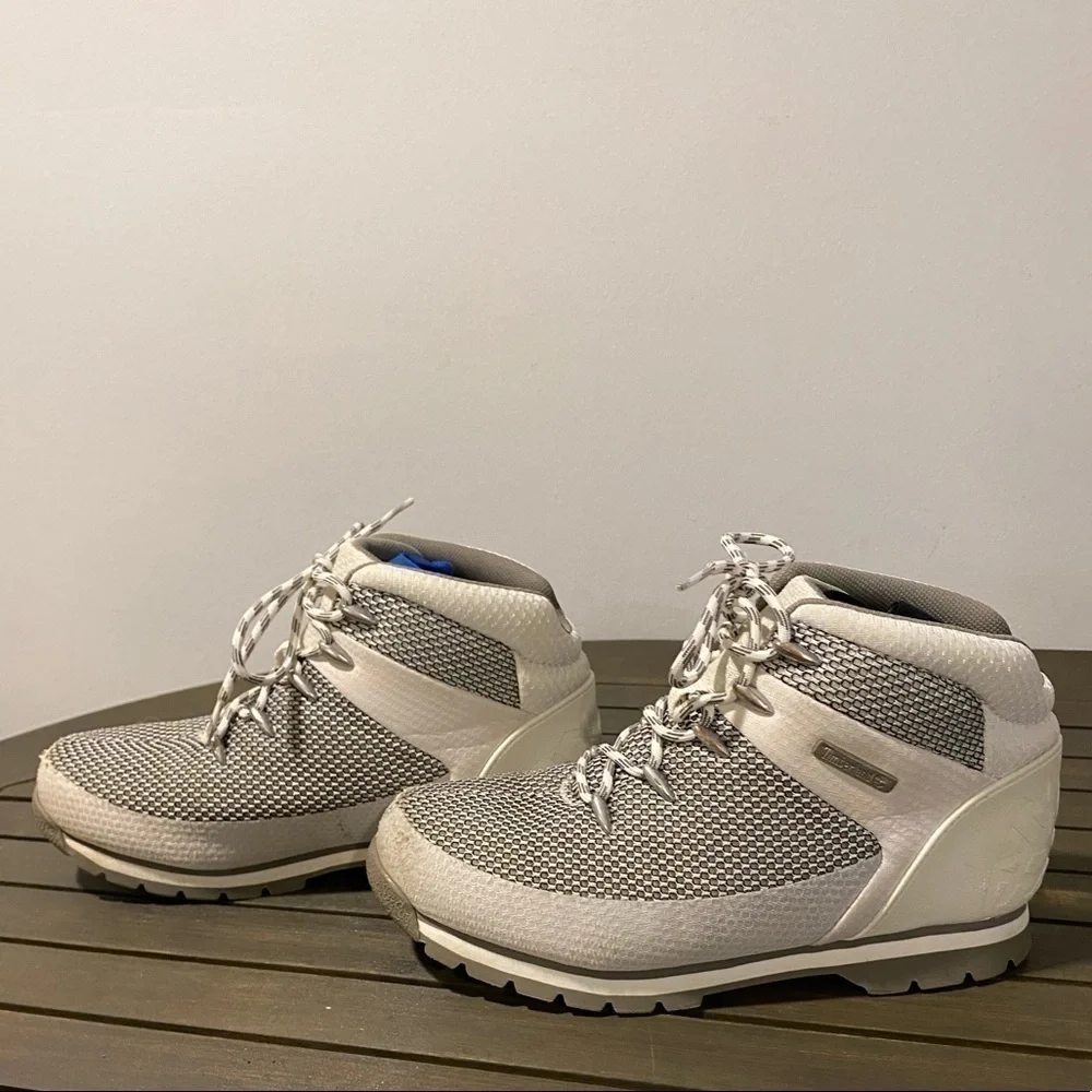 {Timberland} boys euro sprint fabric hiker boots